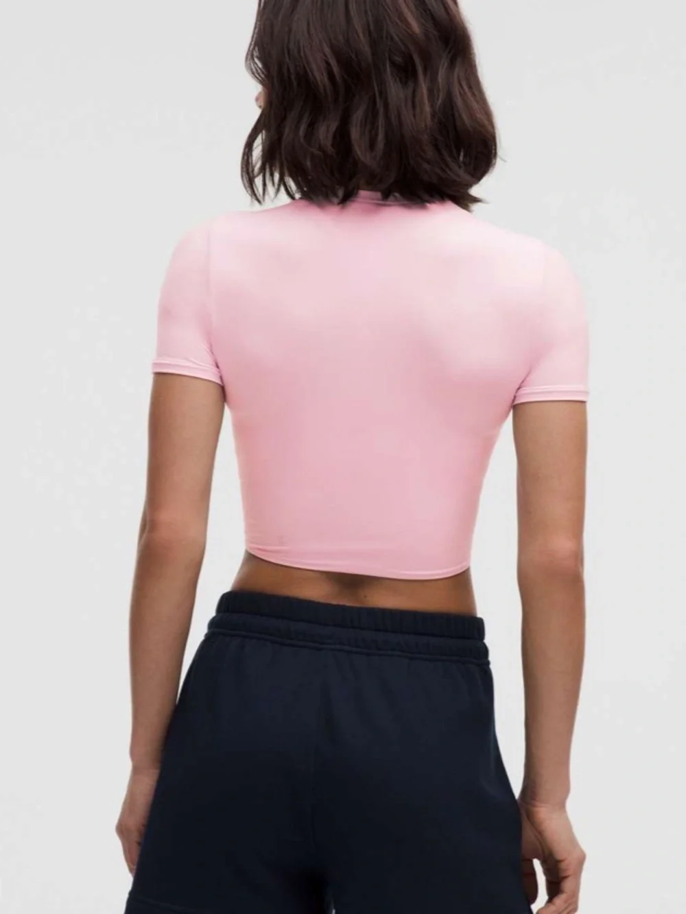 Lululemon Wundermost Ultra Soft Nulu Crewneck Cropped T-Shirt